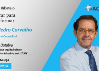 Almoço debate Pedro Carvalho, Ceo Couro Azul. Golegã