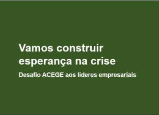 Vamos construir esperança na crise: desafio aos líderes empresariais